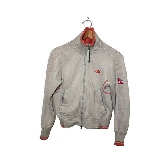 North Face First Ascents Jacket Womens Small Full‎ Zip Knit Pockets - Picture 1 of 6